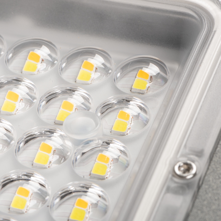 LED gadelampe PARCOLI LED/30/40/50W/230V 3000/4000/6500K IP66 grå