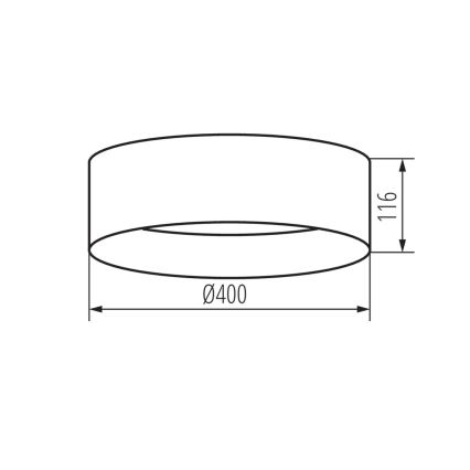 LED loftlampe RIFA LED/17,5W/230V 4000K brun