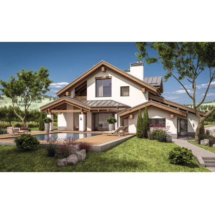 Udendørs væglampe PEVO 1xGX53/11W/230V IP44 antracit