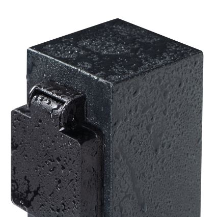 Udvendig stikkontaktsøjle NASTO 2Z Type E 230V IP44 antracit