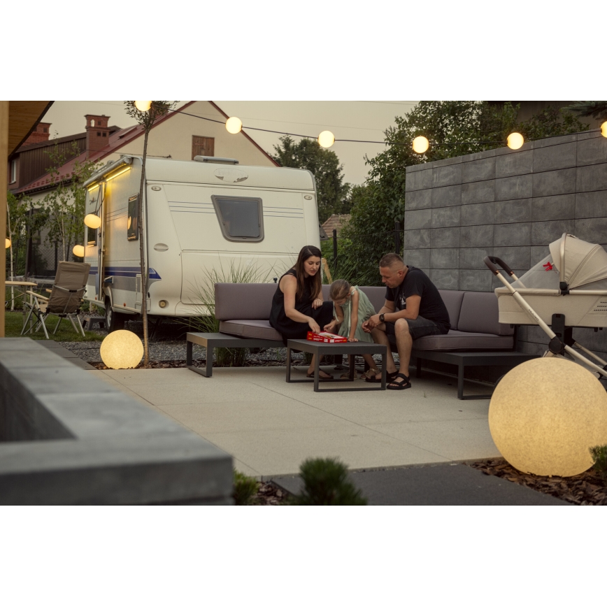 Udendørslampe STONO 1xE27/15W/230V Ø 23 cm IP65