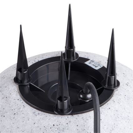 Udendørslampe STONO 1xE27/15W/230V Ø 23 cm IP65