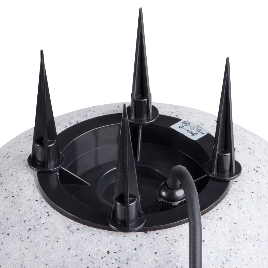 Udendørslampe STONO 1xE27/15W/230V Ø 23 cm IP65