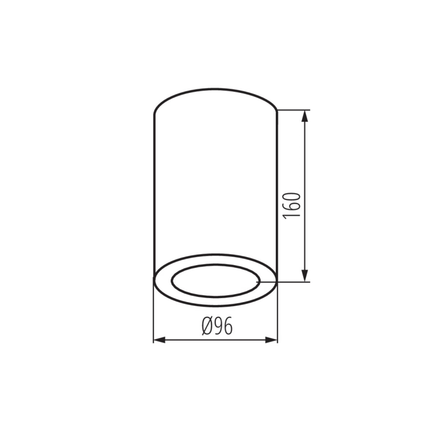 Spotlampe til badeværelse AQILO 1xE27/20W/230V IP65 antracit