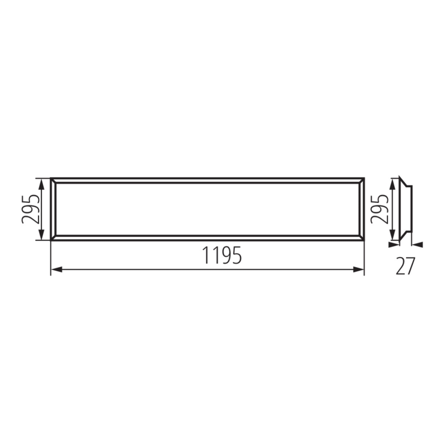LED indbygningspanel BLINGO LED/34W/230V 120x30 cm UGR&lt;16