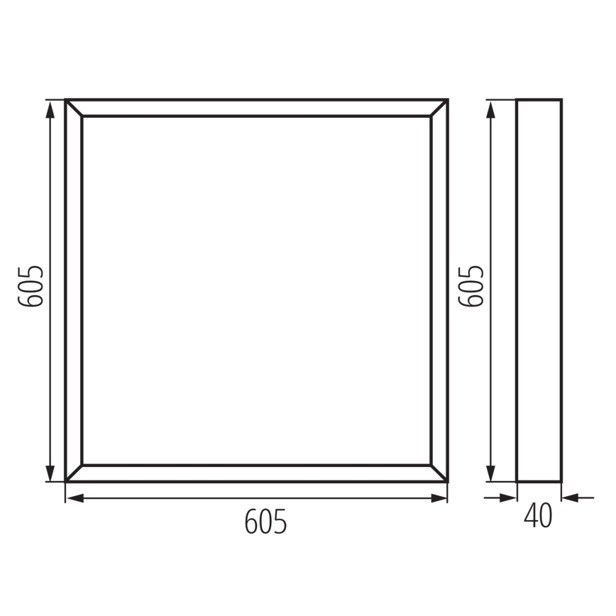 LED panel BLINGO LED/34W/230V 4000K 60x60 cm