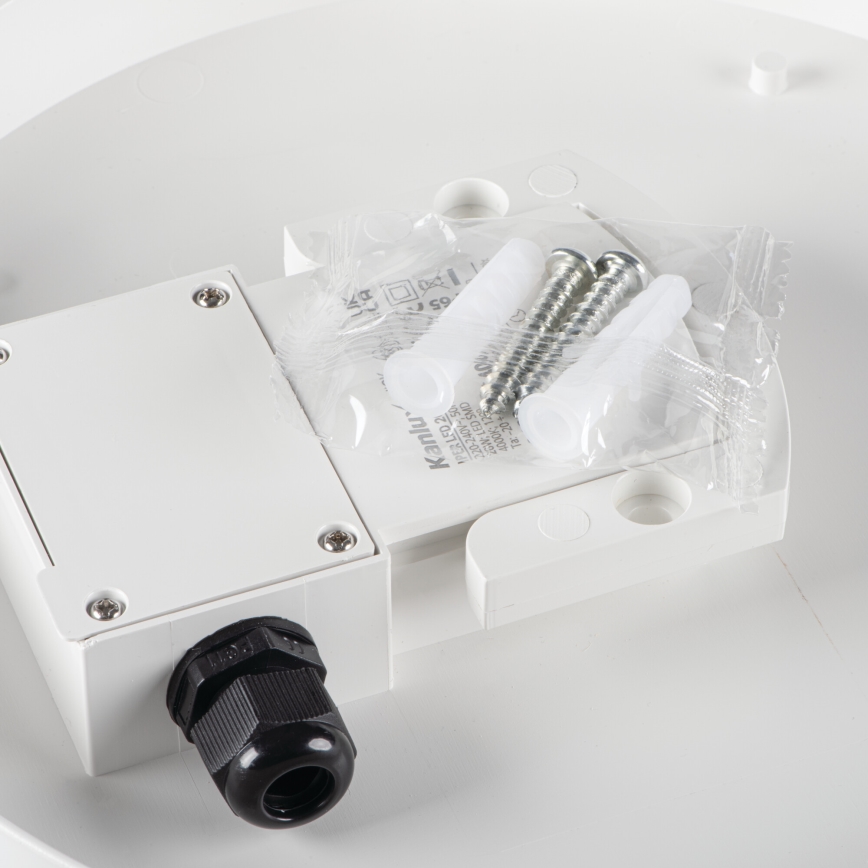 Robust LED loftlampe IPER LED/19W/230V IK10 IP65 rund hvid