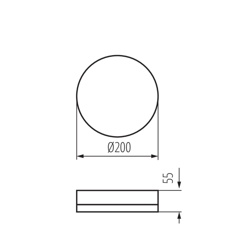 Robust LED loftlampe IPER LED/19W/230V IK10 IP65 rund hvid