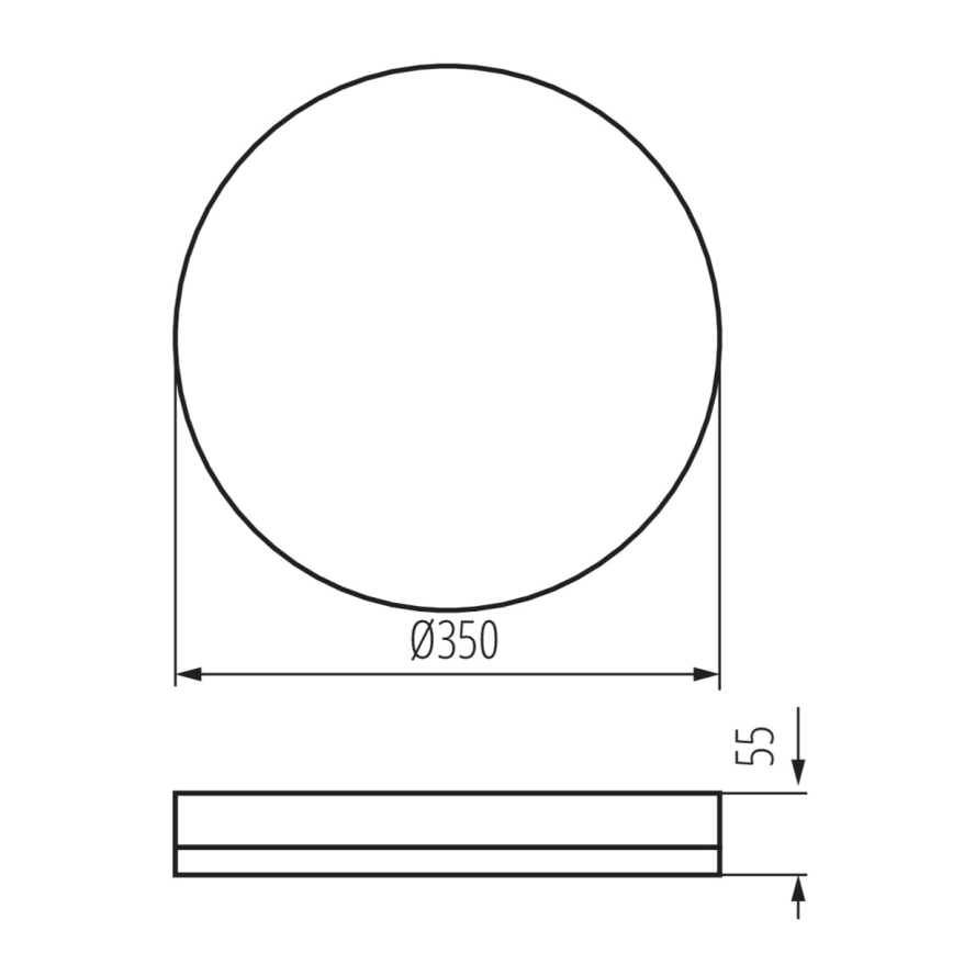 Robust LED loftlampe IPER LED/35W/230V IK10 IP65 rund hvid