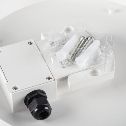 Robust LED loftlampe med bevægelsessensor IPER LED/19W/230V IK10 IP65 rund hvid