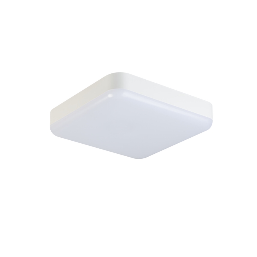 Robust LED loftlampe med bevægelsessensor IPER LED/26W/230V IK10 IP65 kantet hvid