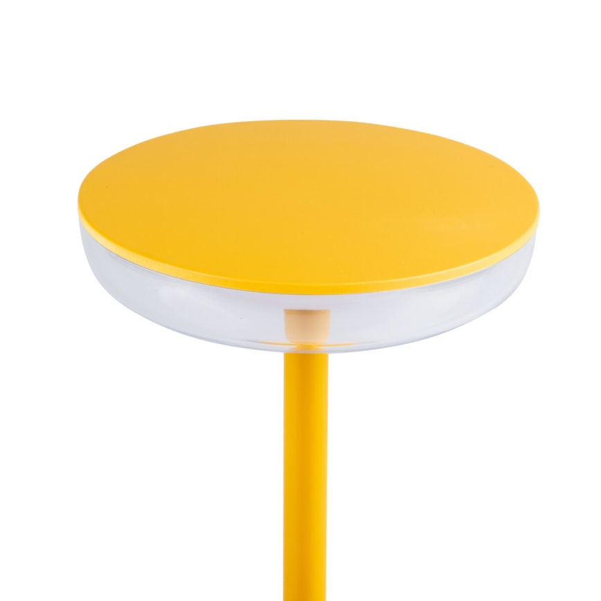 Kanlux 37314 - LED lampe dæmpbar og genopladelig FLUXY LED/1,7W/1800 mAh IP44 gul