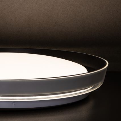 LED loftlampe NIFU LED/17,8W/230V diameter 43 cm hvid/sort
