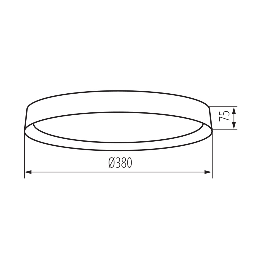 LED loftlampe SOLN LED/17,5W/230V diameter 38 cm hvid/guldfarvet