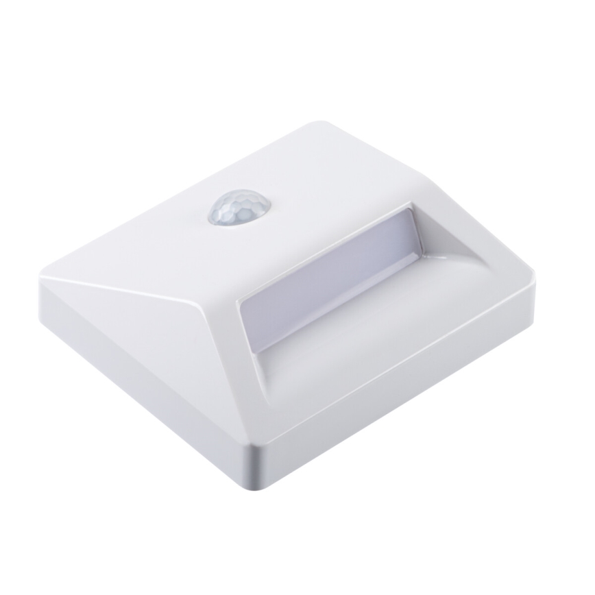 Indbygget LED-armatur med bevægelses- og skumringssensor IRS LED/0,3W/3xAAA IP54 hvid