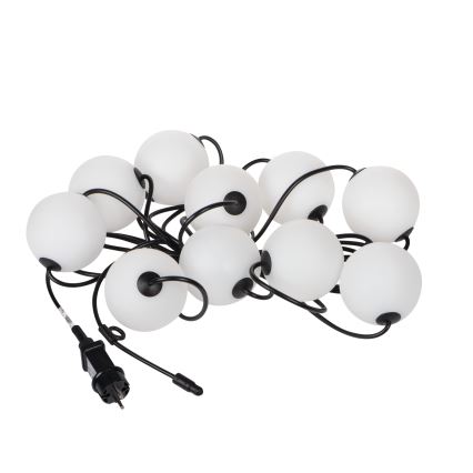 Udendørs LED lyskæde GUIRLANDE STONO 10xLED/10W/230V 6 m IP67