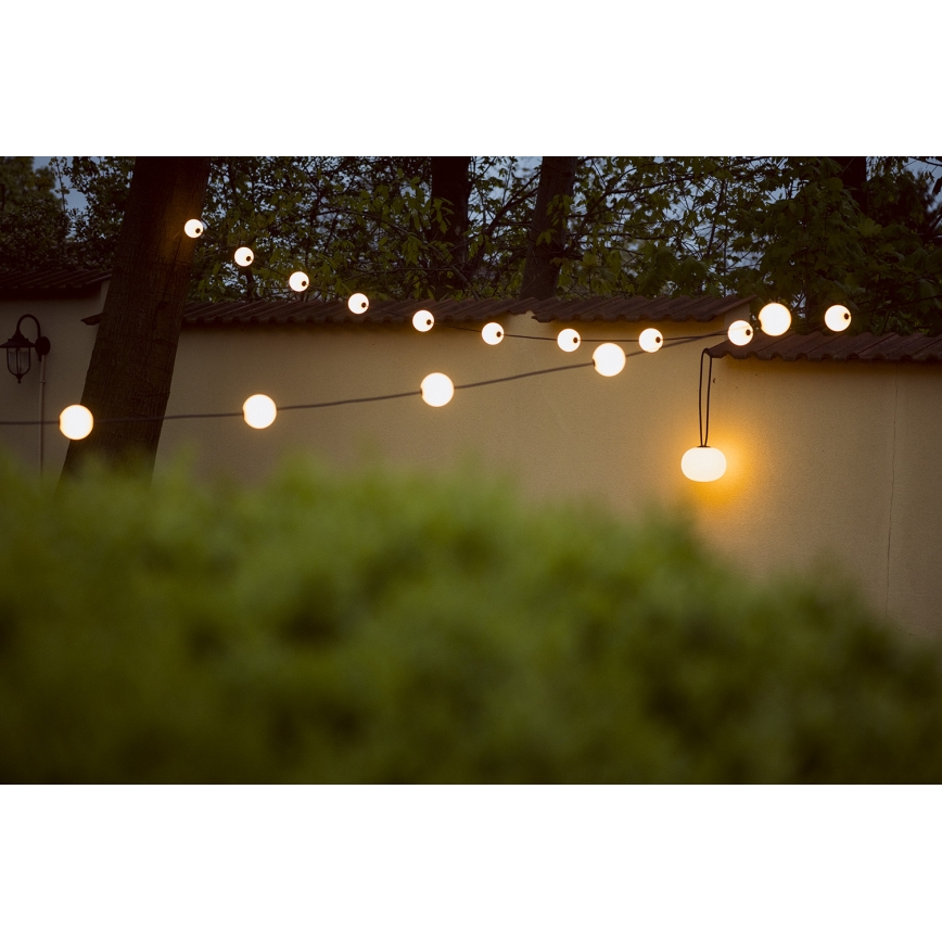 Udendørs LED lyskæde GUIRLANDE STONO 10xLED/10W/230V 6 m IP67