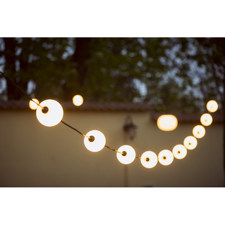 Udendørs LED lyskæde GUIRLANDE STONO 10xLED/10W/230V 6 m IP67