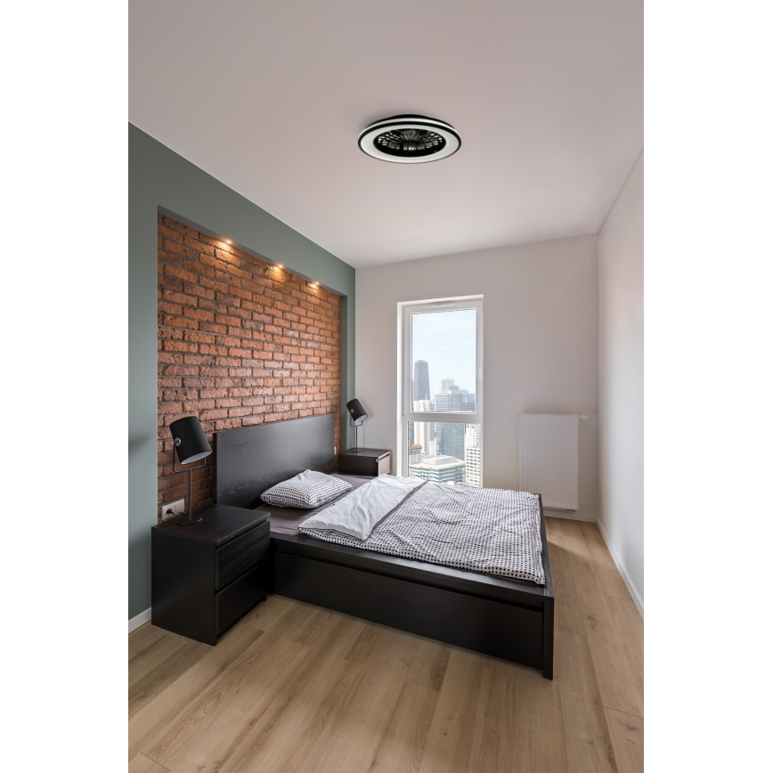 LED Loftlampe med ventilator dæmpbar PLAVE LED/48W/230V 3000/4000/6500K + fjernbetjening