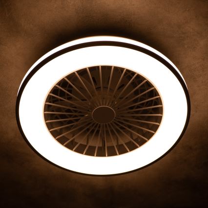 LED Loftlampe med ventilator dæmpbar PLAVE LED/48W/230V 3000/4000/6500K + fjernbetjening