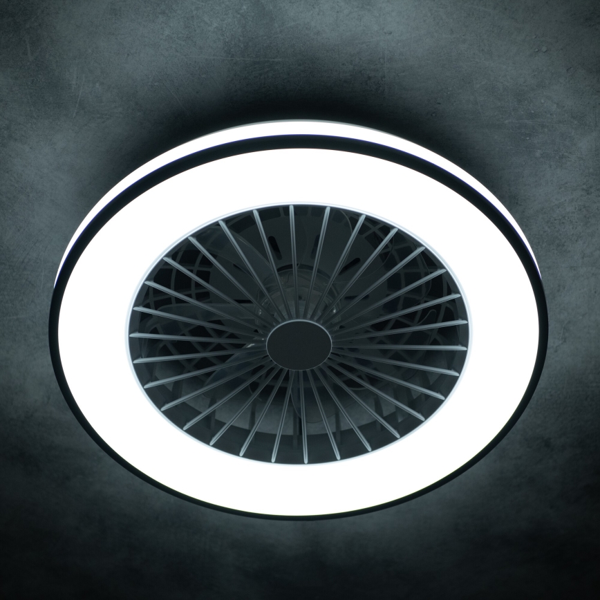 LED Loftlampe med ventilator dæmpbar PLAVE LED/48W/230V 3000/4000/6500K + fjernbetjening