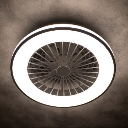 LED Loftlampe med ventilator dæmpbar PLAVE LED/48W/230V 3000/4000/6500K + fjernbetjening
