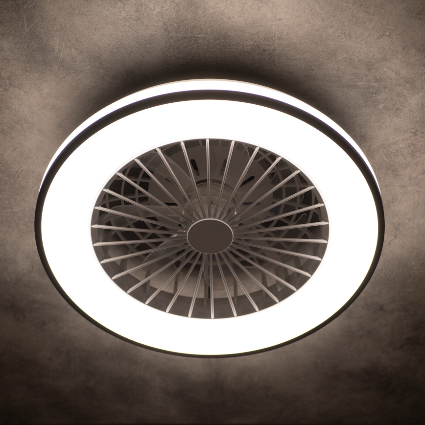 LED Loftlampe med ventilator dæmpbar PLAVE LED/48W/230V 3000/4000/6500K + fjernbetjening