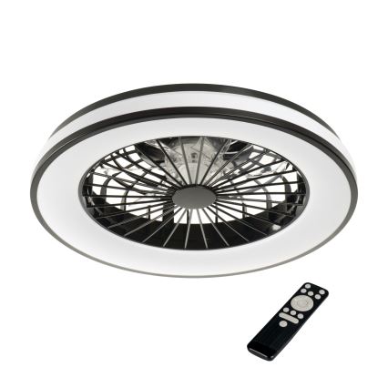 LED loftlampe med ventilator m. RGBW-farver dæmpbar PLAVE LED/48W/230V 3000/4000/6500K + fjernbetjening