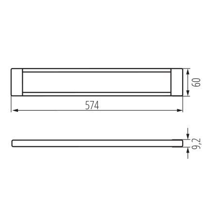 LED Møbelbelysning dæmpbar DAXA LED/9W/24V 3000/4000/5500K