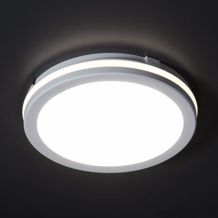 Udendørs LED loftlampe BENO ECO LED/12W/230V 3000/4000/6500K diameter 20 cm IP65 hvid