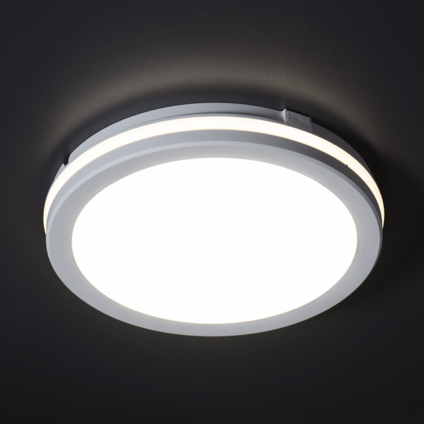Udendørs LED loftlampe BENO ECO LED/12W/230V 3000/4000/6500K diameter 20 cm IP65 hvid