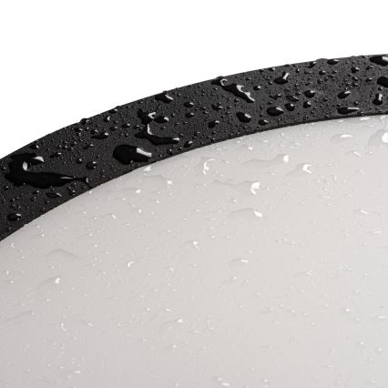 Udendørs LED loftlampe BENO E LED/12W/230V 3000/4000/6500K diameter 20 cm IP65 sort