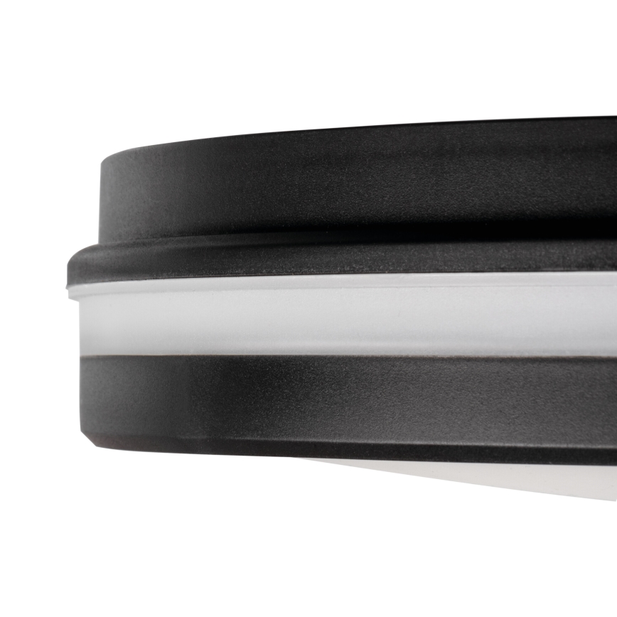 Udendørs LED loftlampe BENO ECO LED/12W/230V 3000/4000/6500K diameter 20 cm IP65 sort