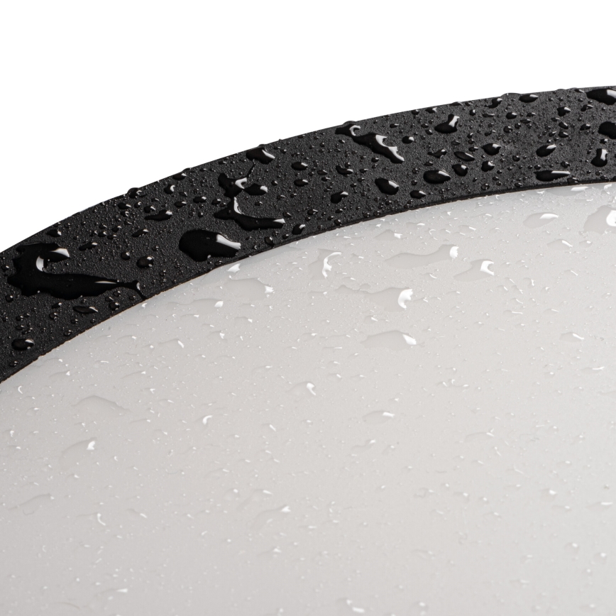 Udendørs LED loftlampe BENO ECO LED/12W/230V 3000/4000/6500K diameter 20 cm IP65 sort