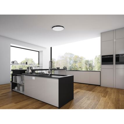LED loftlampe dæmpbar PLAFON LED/20W/230V 3000-6500K Wi-Fi sort