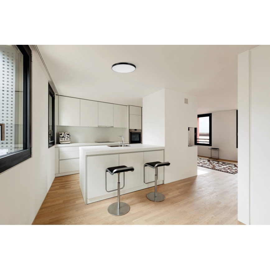 LED loftlampe dæmpbar PLAFON LED/20W/230V 3000-6500K Wi-Fi sort