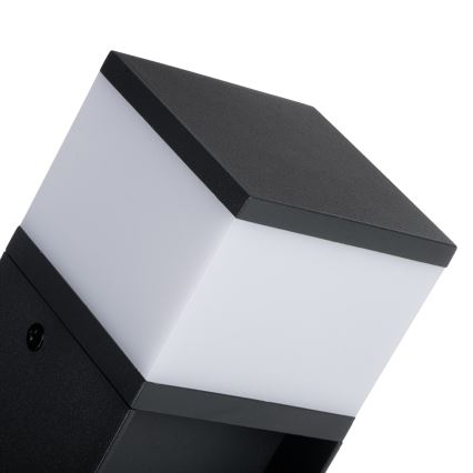 Udendørslampe med 2 stikkontakter DASTEN 1xG9/11W/230V 30 cm IP44 sort