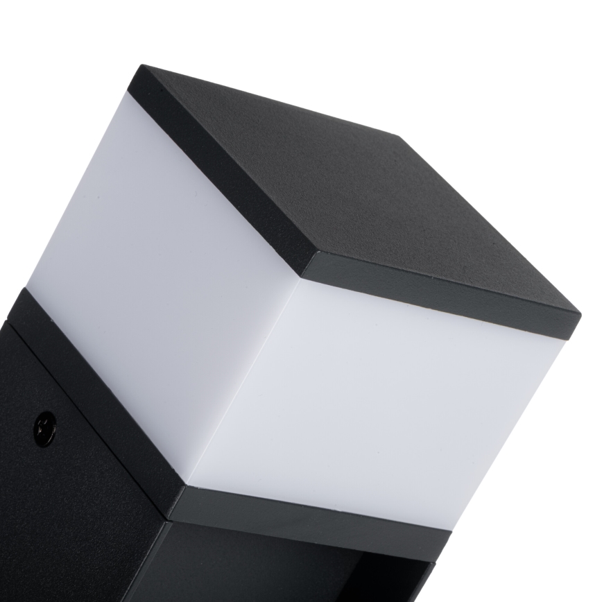 Udendørslampe med 2 stikkontakter DASTEN 1xG9/11W/230V 30 cm IP44 sort