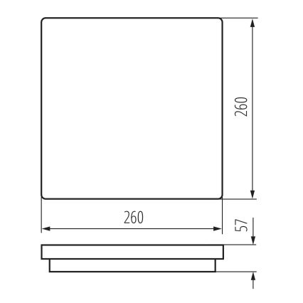 Udendørs LED loftlampe BENO LED/24/30W/230V 3000/3500/4000K IP65 antracit kantet