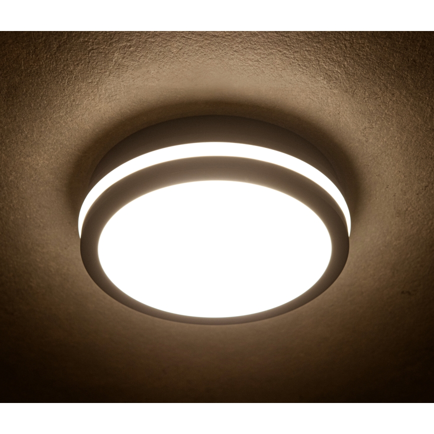 Udendørs LED loftlampe BENO LED/24/30W/230V 3000/3500/4000K IP65 antracit rund