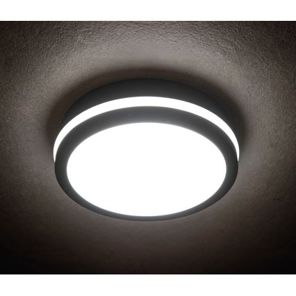 Udendørs LED loftlampe BENO LED/24/30W/230V 3000/3500/4000K IP65 antracit rund