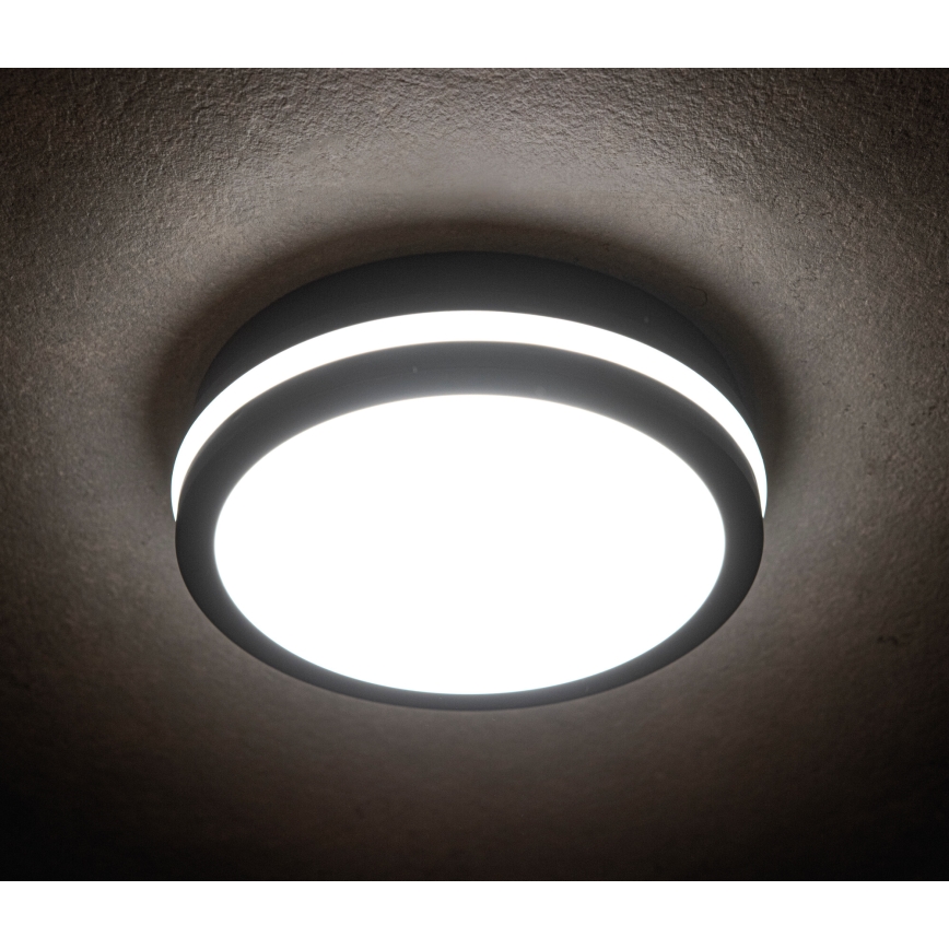 Udendørs LED loftlampe BENO LED/24/30W/230V 3000/3500/4000K IP65 antracit rund