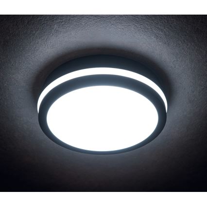 Udendørs LED loftlampe BENO LED/24/30W/230V 3000/3500/4000K IP65 antracit rund