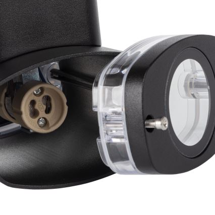 Udendørs væglampe ZEVI 2xGU10/10W/230V IP54 sort