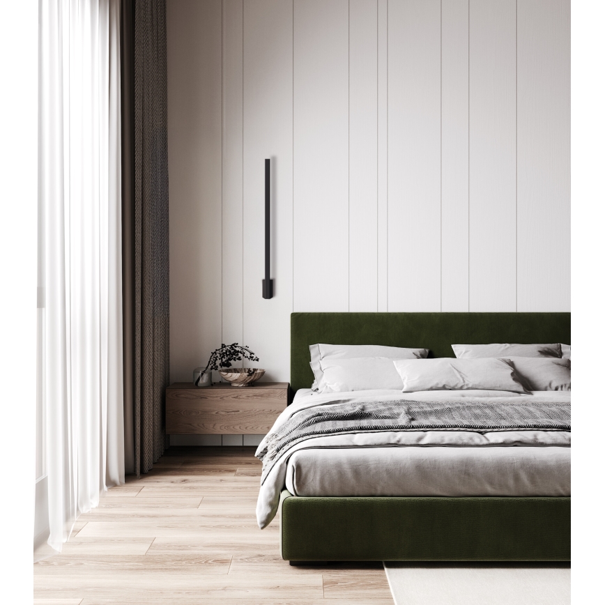 Udendørs LED væglampe YALTE LED/8W/230V 3000K IP54 sort