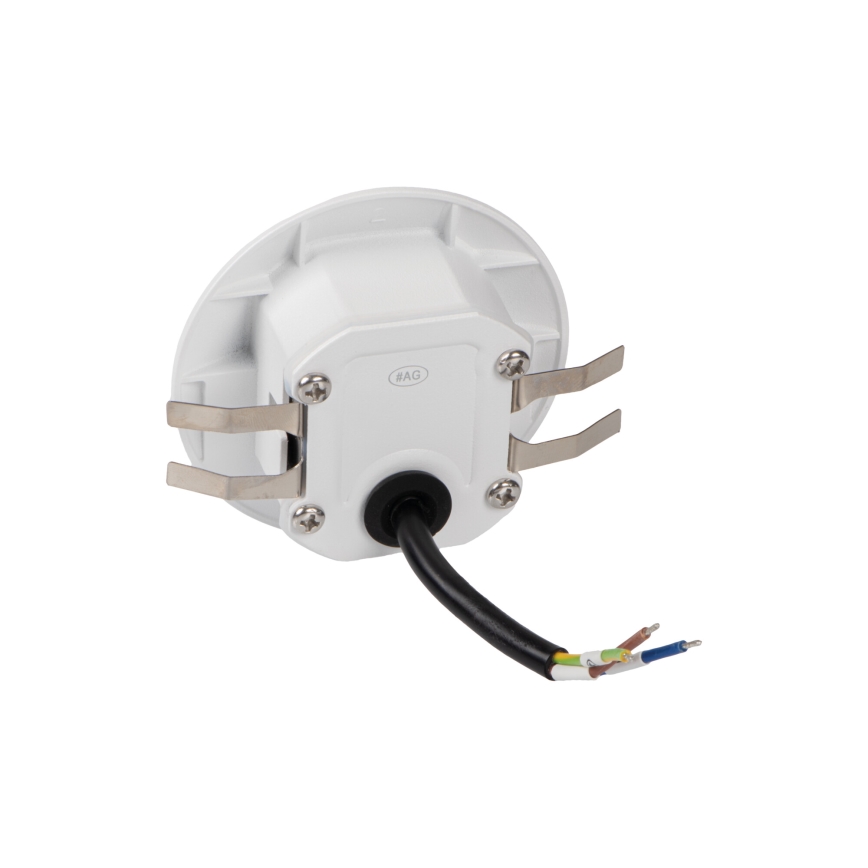 LED trappelampe med bevægelses- og skumringssensor EXIN LED/2,5W/230V 4000K IP65 hvid rund