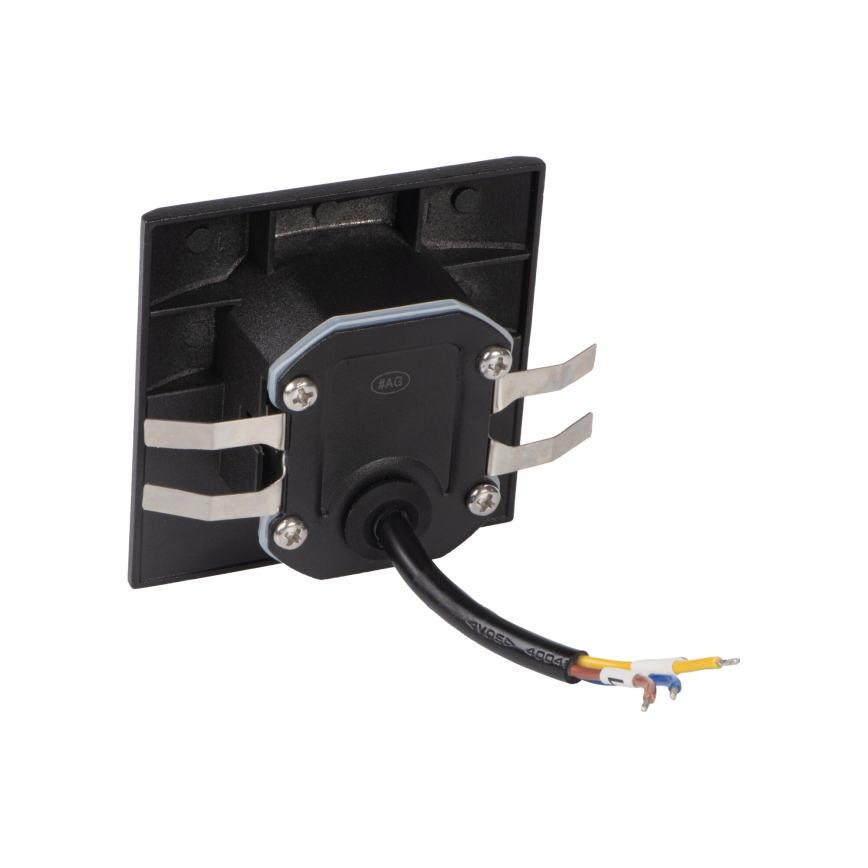 LED trappearmatur med bevægelses- og skumringssensor EXIN LED/2,5W/230V 4000K IP65 sort firkantet