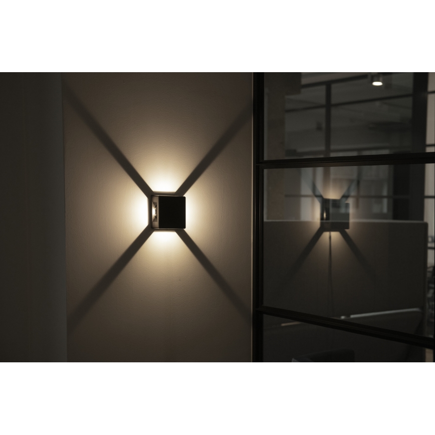 LED udendørs væglampe REFAZI LED/6W/230V IP54 sort
