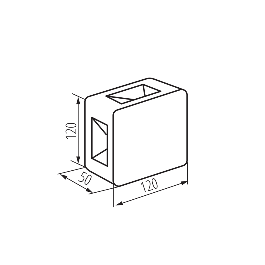 LED udendørs væglampe REFAZI LED/6W/230V IP54 sort