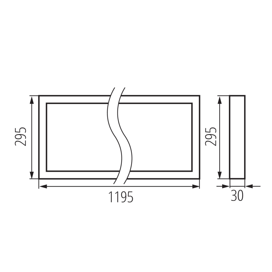 LED-panel til nedhængt loft BLINGO AIO LED/38W/230V 3000/4000/6500K 120x30 cm CRI 90